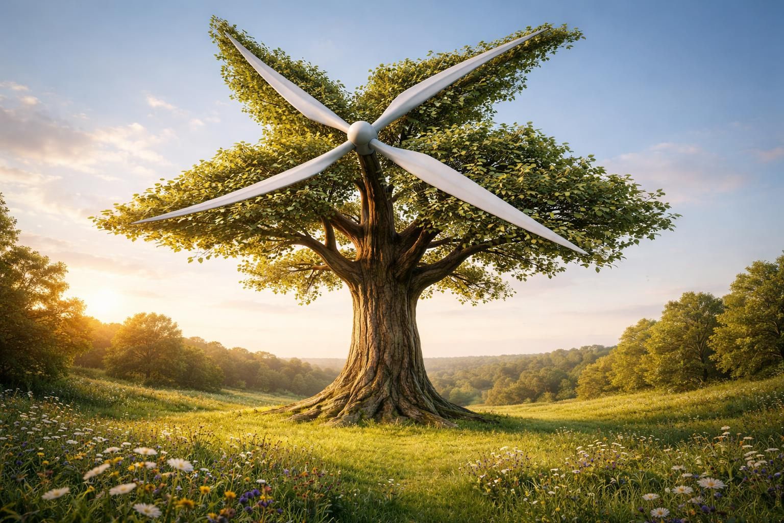 découvrez l'éolienne arbre, aussi appelée « arbre à vent » : une solution innovante pour produire de l'énergie renouvelable en s'inspirant de la nature.