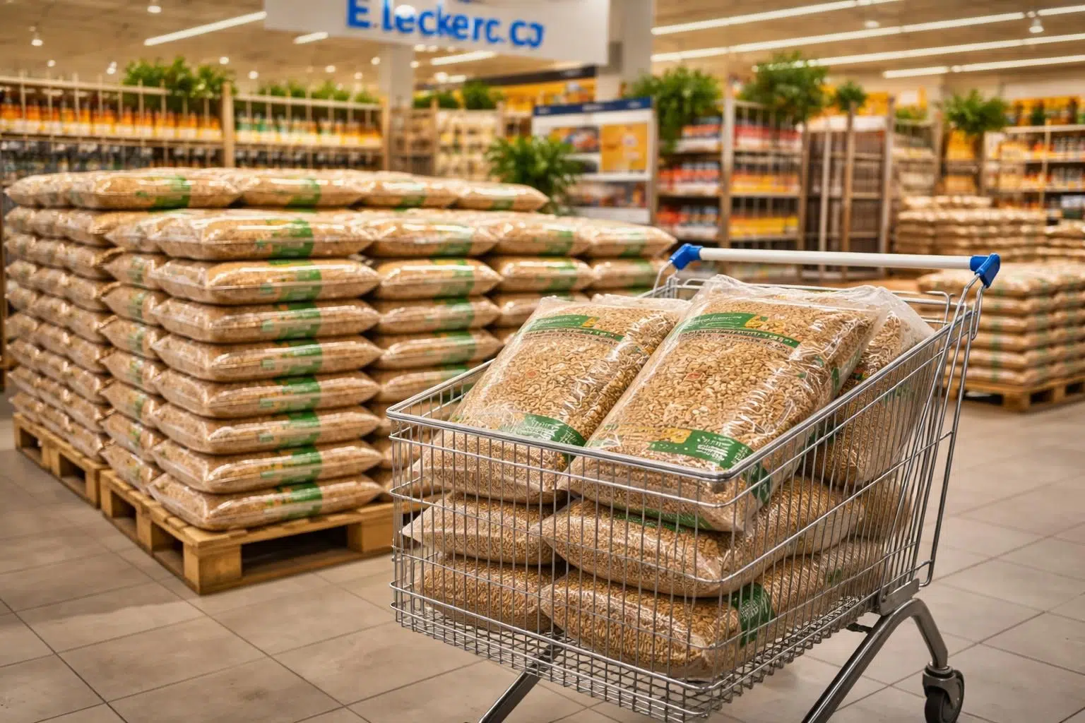 profitez de la promotion exceptionnelle sur les granulés de bois chez leclerc pour un chauffage économique et écologique cet hiver.